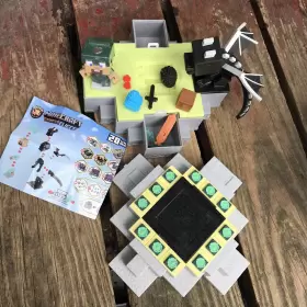 41677 Moose Toys Ender Dragon Steve Treasure X Minecraft Caves And Cliffs Toy Playset