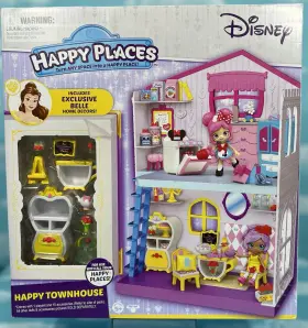 Moose Toys 630996581025 Disney Happy Places Townhome Belle Beauty And The Beast Mini Playset New