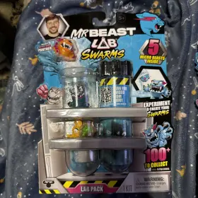 Fv155 Moose Toys Mr Beast Lab Swarms Micro 5 Pack With Ultra Rare Panther - Possible Hyperchrome