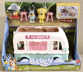 Lk15824 Moose Toys Blueys Transforming Ice Cream Truck Playset Bluey And Lucky Figures Stickers