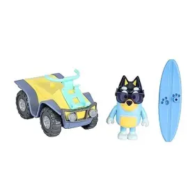 17549 Moose Toys Llc Vehicle And Figure Pack Beach Quad With Bandit 2.5-3 Inch Bluey Cruiser
