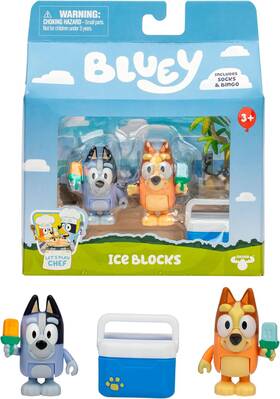 Moose Toys Llc 18914 Lets Play Chef 2-pack Toy Figure Playset Ice Blocks Bingo And Socks Toddler Fi