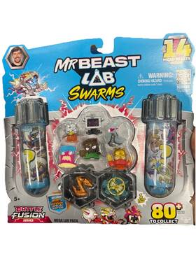 Mr Beast Lab 24979 Battle Panther Fusion Mega Pack Playset With Micro Beasts