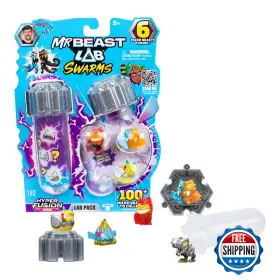 B0dq6gkqz8 Mrbeast Lab Swarms Series 3 Hyper Fusion 6-pack - 6 Micro Beasts 2 Caps