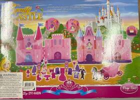 My Dream Sg-2914abn Princess Playset Pink Castle Battery Powered Figures Horse Carriage