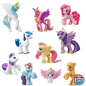 B083yygmvt My Little Pony Rainbow Equestria 10-figure Set Kids 3 Collection