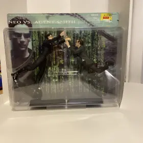 N2 Toys 696254280208 2000 The Matrix Action Figure Set Neo Vs. Agent Smith Sealed