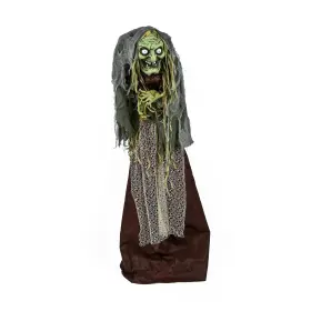 Op77-dzzj501w-1 National Tree Company Pre Lit Animated Scary Green Witch Sound Activa