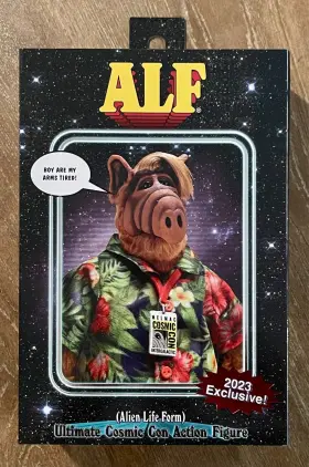 Neca 634482451076 Alf Ultimate Cosmic Con Figure 2023 Sdcc Exclusive New