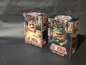 93n072023 Neca Dinosaurs Baby Sinclair And Earl Figures Lot New In Box Nib