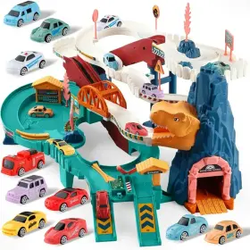 Netnew 153137109457 Dinosaur Race Track Playset Toys