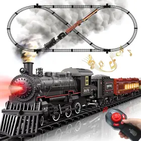 B0f8bnrgyr Neubsaw Train Set - Remote Control Toys With Luxury Track Lighting Passenger
