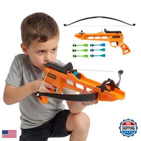 New Bounce B0gsgp64vs Bullseye Crossbow Game Kids Target Shooting Toy 6 Suction