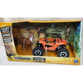 New-ray 093577765267 Wildlife Hunter Polaris Rzr Utv With Figure And Deer Ages 5
