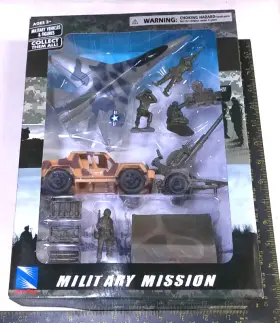 61685 New-ray Military Mission Vehicles Tent Truck Figures Gear Plastic #61685 By