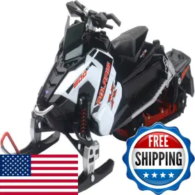B01cml40uu Newray Ray 57783 Polaris 800 Switchback Model Snowmobile White 1/16 Scale