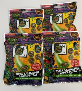Nickelodeon 195464366776 Tmnt Ninja Turtles Pizza Launcher Packs Lot Set Of 4 Mutant Mayhem