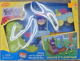 Nickelodeon 21415 Rugrats Chuckie S Playground Playset With Reptar Slide Figure Wagon
