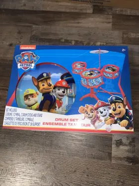 31210paw Nickelodeon Paw Patrol Drum Set Age 2 Chase Brand New