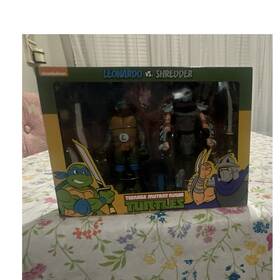 Nickelodeon 367n102218 Neca Tmnt Cartoon Leonardo Vs Shredder