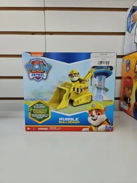 6069757 Nickelodeon Paw Patrol Rubble S Bulldozer Toy Vehicle With Collectible Action Figure