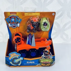 Nickelodeon 778988314012 Paw Patrol Dino Rescue Zuma Rev Up Vehicle With Mystery Figure Spin Master
