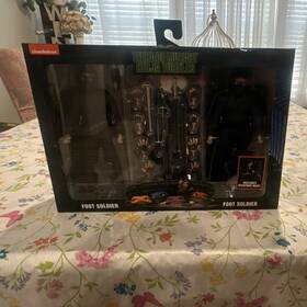 Nickelodeon Neca Reel Toys 966n021921 Tmnt Foot Soldier Playset Weapons Rack Mpn Mint