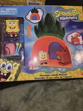 Nickelodeon P6040cvn Spongebob Squarepants Pineapple Lounge Playset With Figures And Tv