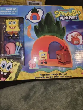 P6040cvn Nickelodeon Spongebob Squarepants Pineapple Lounge Playset With Figures And Tv
