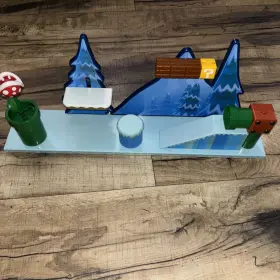 Nintendo 039897722634 Deluxe Frosted Glacier Playset World Of Super Mario No Mario/seal
