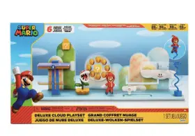 Nintendo 192995402010 Super Mario Deluxe Cloud Playset 6 Interactive Pieces Nib