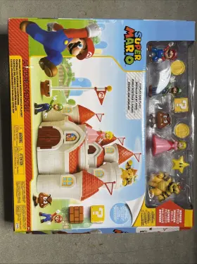 58541 Nintendo Deluxe Mushroom Kingdom Castle Playset Includes 5 Action Figures