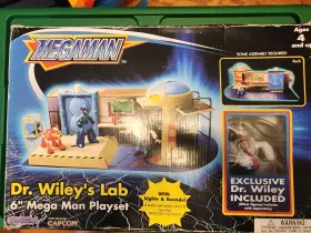 Nintendo 681326852186 Mega Man Dr Wileys Lab Playset Damaged Box Game Figure Complete