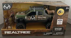 F250 Nkok 698143218330 Realtree Ford Hunting Playset 8 Piece Figure Truck Elk Dog Green