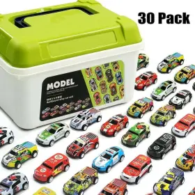 0402 No Pull Back Toy Cars With Storage Box Friction Powered Baby Race Vehicles