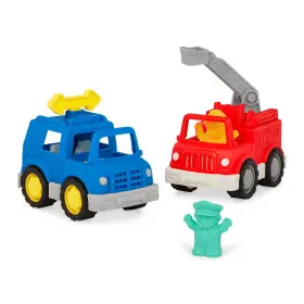 No 062243504387 Fire Truck And Police Car With Drivers Baby Toddler Toys