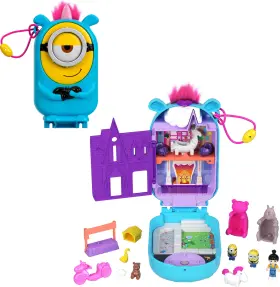 No 194735217762 Playset Minions Compact With 9 Accessories 1 Doll 2 And Unicorn Toy
