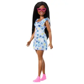 No 194735248797 Fashionistas Doll #229 With Down Syndrome Wearing Heart-print Dress