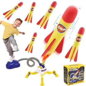No 758328924415 Dueling Rocket Toy With 6 Foam Rockets Shoots Up To 100 Feet Outdoor
