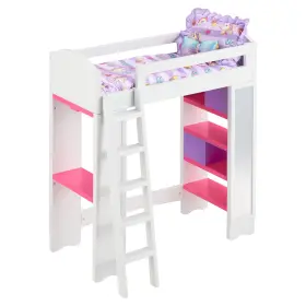 No 810019191503 Loft Bed Play Set For 18 Inch Doll - White New