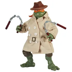 81162 No Michelangelo In Disguise Action Figure With Hat And Removable Trench