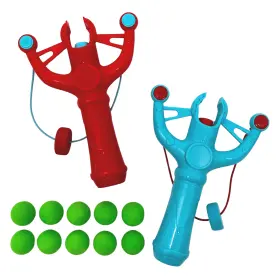Ma-sling1 No Foam Ball Slingshot Set Target Game For Young Children Ages 3