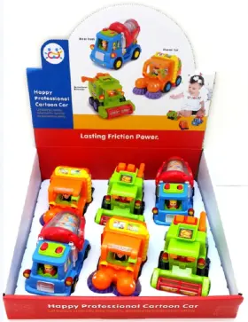 Ps386 No Friction Powered Trucks Cement Mixer Sweeper And Harvester