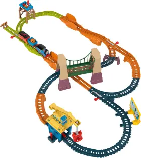 Non-brand 194735189465 A Bridge To Sodor Motorized Toy Train And Track Set 32 Pieces