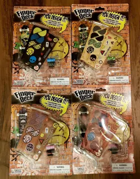 Novelty Inc 778988315521 Lot Of Four Finger Deck Customizable Packs All New In Box 2010