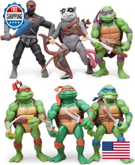 B0dh3fr1y5 Obxavv 4.7 Inch Tmnt Action Figures 6-pack Poseable Toys Collection Birthday Gift