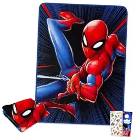 Officially Licensed Components 087918006645 Spiderman Blanket Set - Bundle With 45x60 Superhero Stickers More