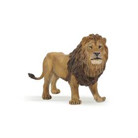 Papo 50040 Standing Male Lion Toy Figure 5.5 Inches Long Multicolor