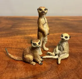 50099 Papo Meerkat Family African Animals 3 Pc Playset Figures Figurines Toys