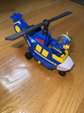 20148988 Paw Patrol Chase Blue Police Helicopter Playset With Figure 2-piece